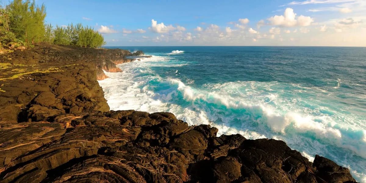Côte sauvage de l’île de La Réunion