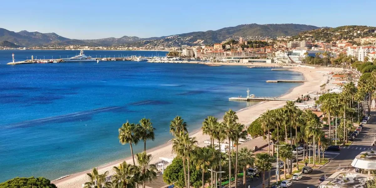 La baie de Cannes et la Méditerranée
